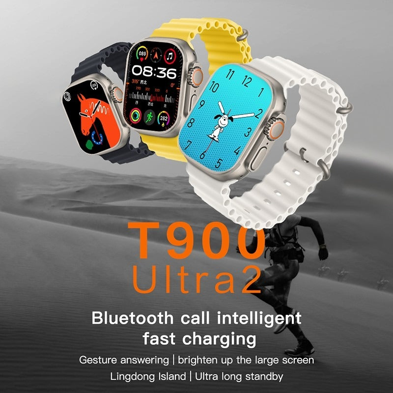 T900 Ultra 2 Series Smartwatch With Wireless Charging AI Voice Wakeup