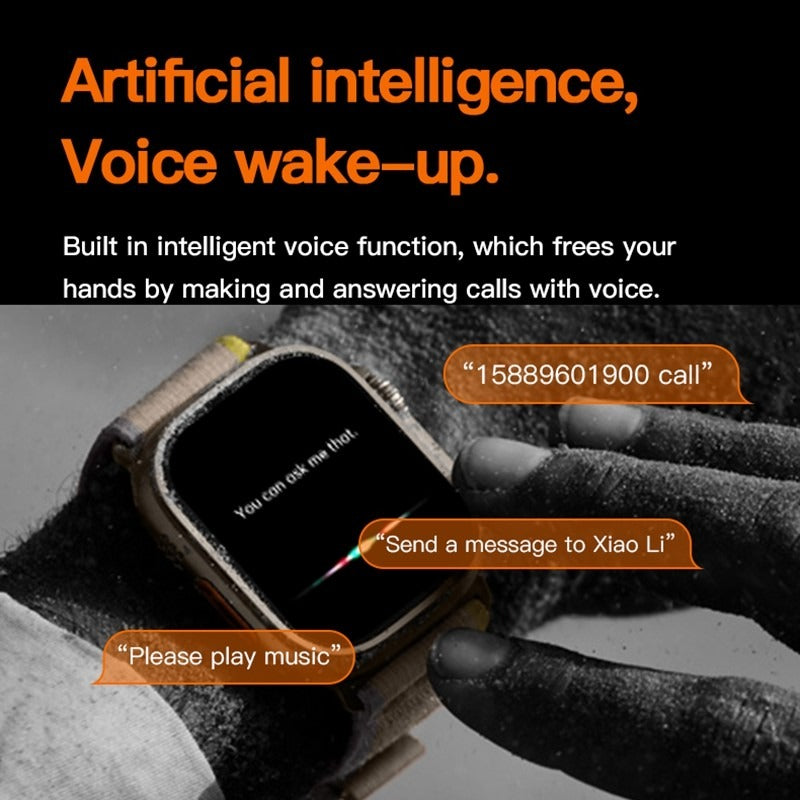 T900 Ultra 2 Series Smartwatch With Wireless Charging AI Voice Wakeup